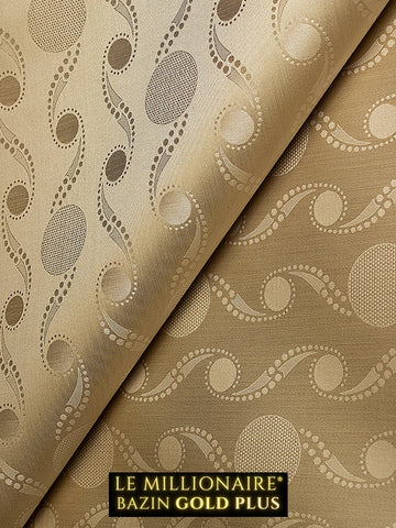 LMBP032-GBR - Le Millionaire Brocade GOLD+ - Golden Brown (5 Meters)