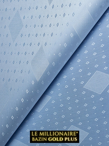 LMBP033-PBL - Le Millionaire Brocade GOLD+ - Pale Blue (5 Meters)