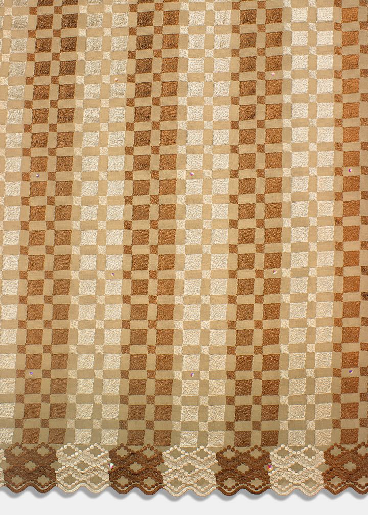 LTD487-BRW - Limited Edition, Swiss Voile Lace - Brown