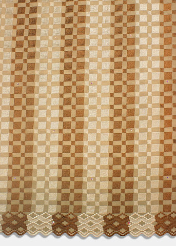 LTD487-BRW - Limited Edition, Swiss Voile Lace - Brown
