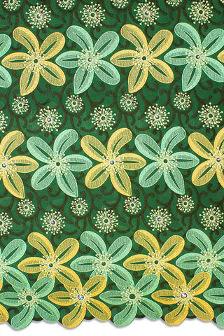 OCL164-EMG - Voile Lace, Made In Austria - Emerald Green