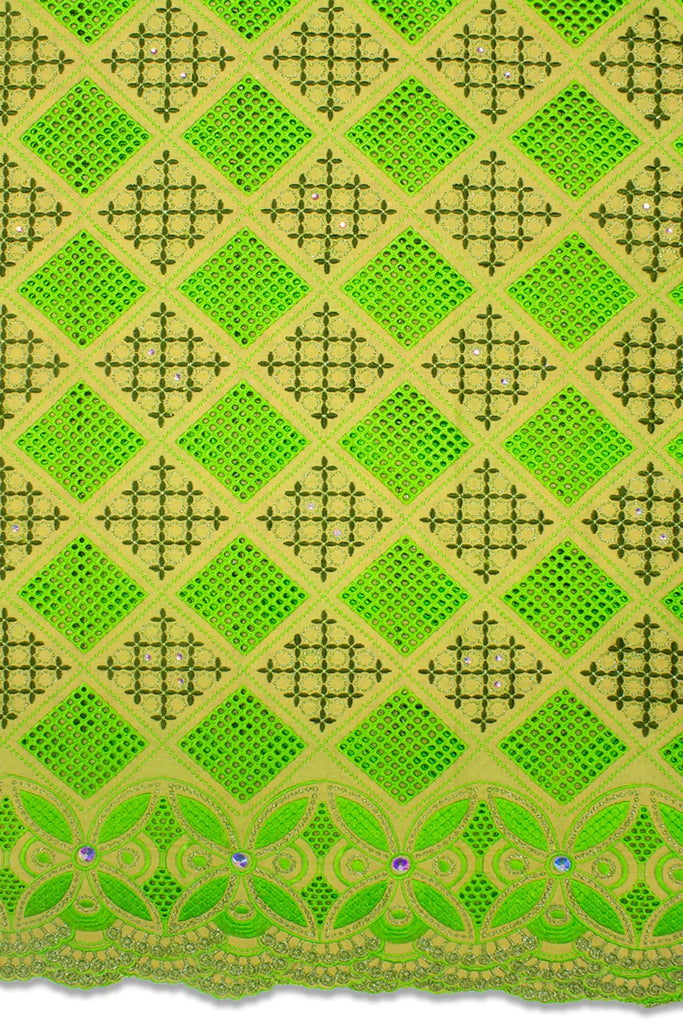 PSL035-LMG - Premier Swiss Voile Lace - Lime Green