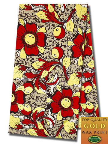 QWG003 - Top Quality Gold Wax Print