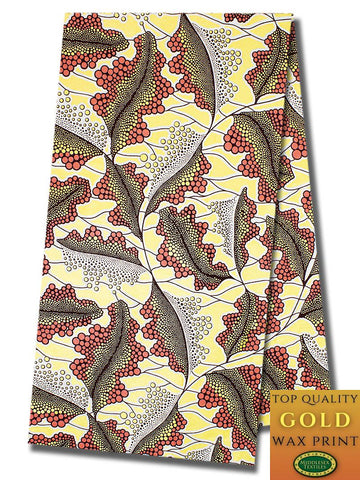 QWG004 - Top Quality Gold Wax Print