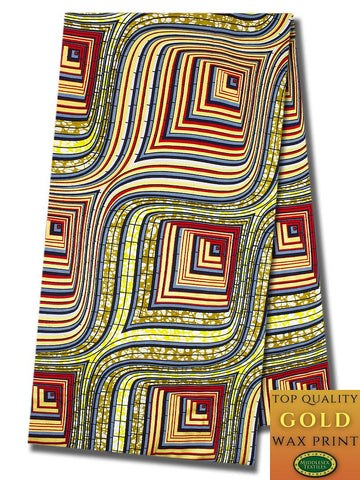 QWG009 - Top Quality Gold Wax Print