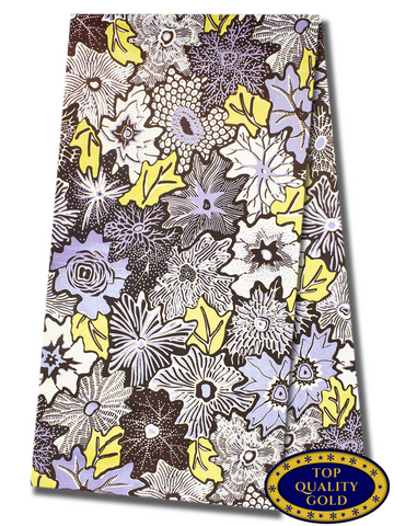 QWG029 - Top Quality Gold Wax Print