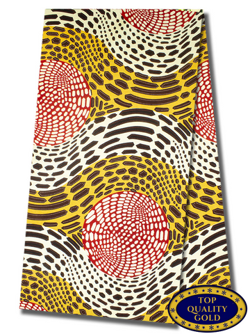 QWG030 - Top Quality Gold Wax Print
