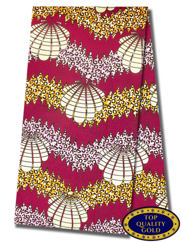 QWG033 - Top Quality Gold Wax Print