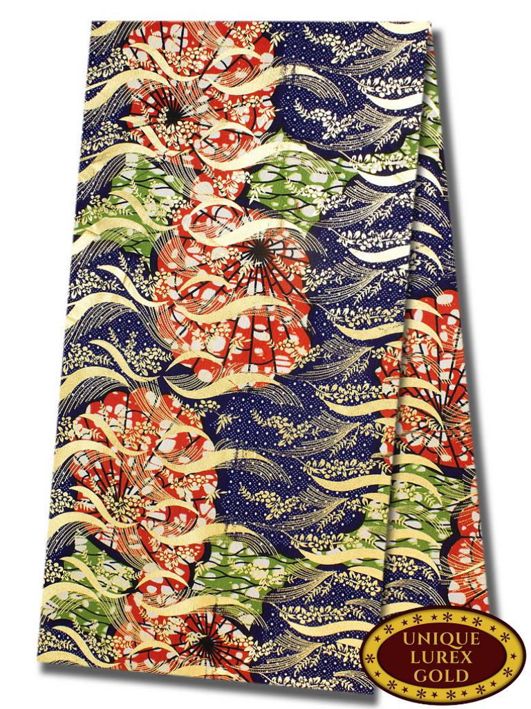 ULG003 - Unique Lurex Gold Wax Print