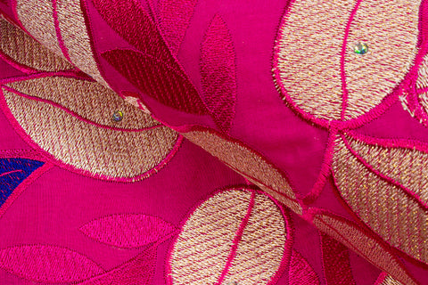 IRE489 - PNK - Voile Lace - Pink & Blue