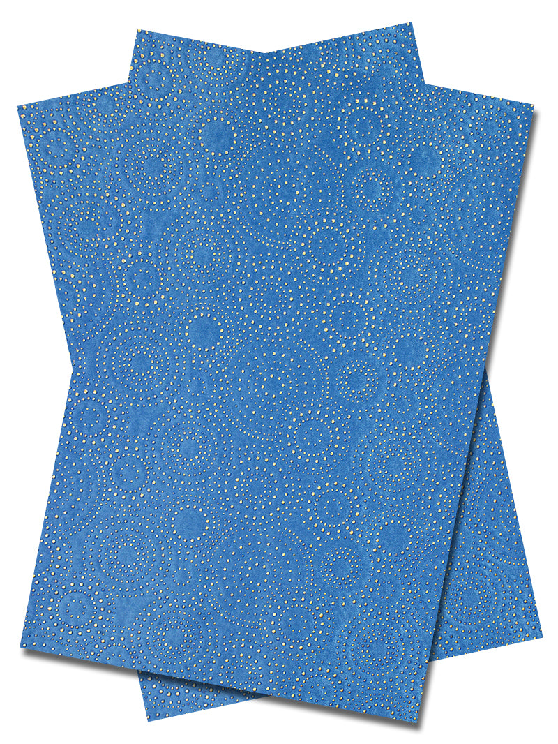 IPG081- TQB - Sego Gele & Ipele (2pc set) - Turquoise Blue
